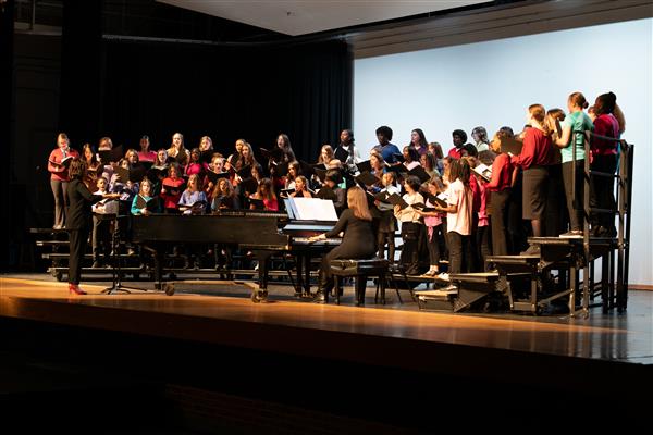 2023 All County Chorus Students Performing